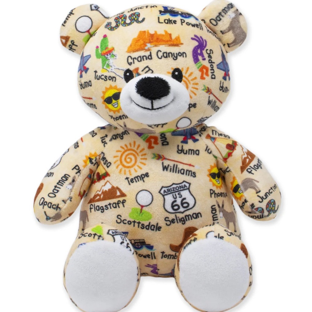 Arizona cities teddy bear toy 9”